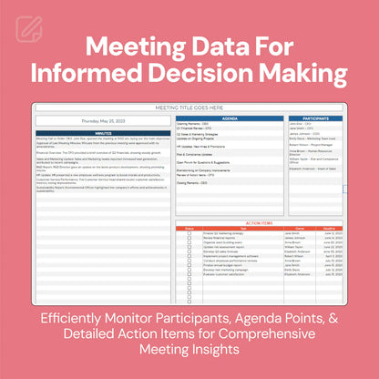 meeting notes template, meeting agenda, meeting minutes template, action item tracker, agenda planner, meeting organizer, task assignment tracker, meeting template, meeting insights, meeting format, meeting minute recording, agenda creation tool, meeting management template, meeting notes organizer, team meeting template, project meeting tracker, task assignment planner, meeting accountability tracker, professional meeting notes, meeting documentation tool