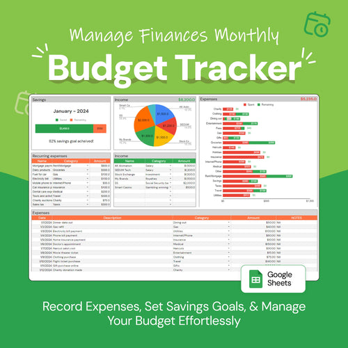 monthly budget tracker, budget planner, financial tracker, expense tracker, savings tracker, budget sheet, personal finance, monthly budget template, financial management, budget organizer, spending tracker, budget planning, savings goals, income tracker, budget visualization, money management, budget tool, smart budgeting, expense monitoring, financial planning