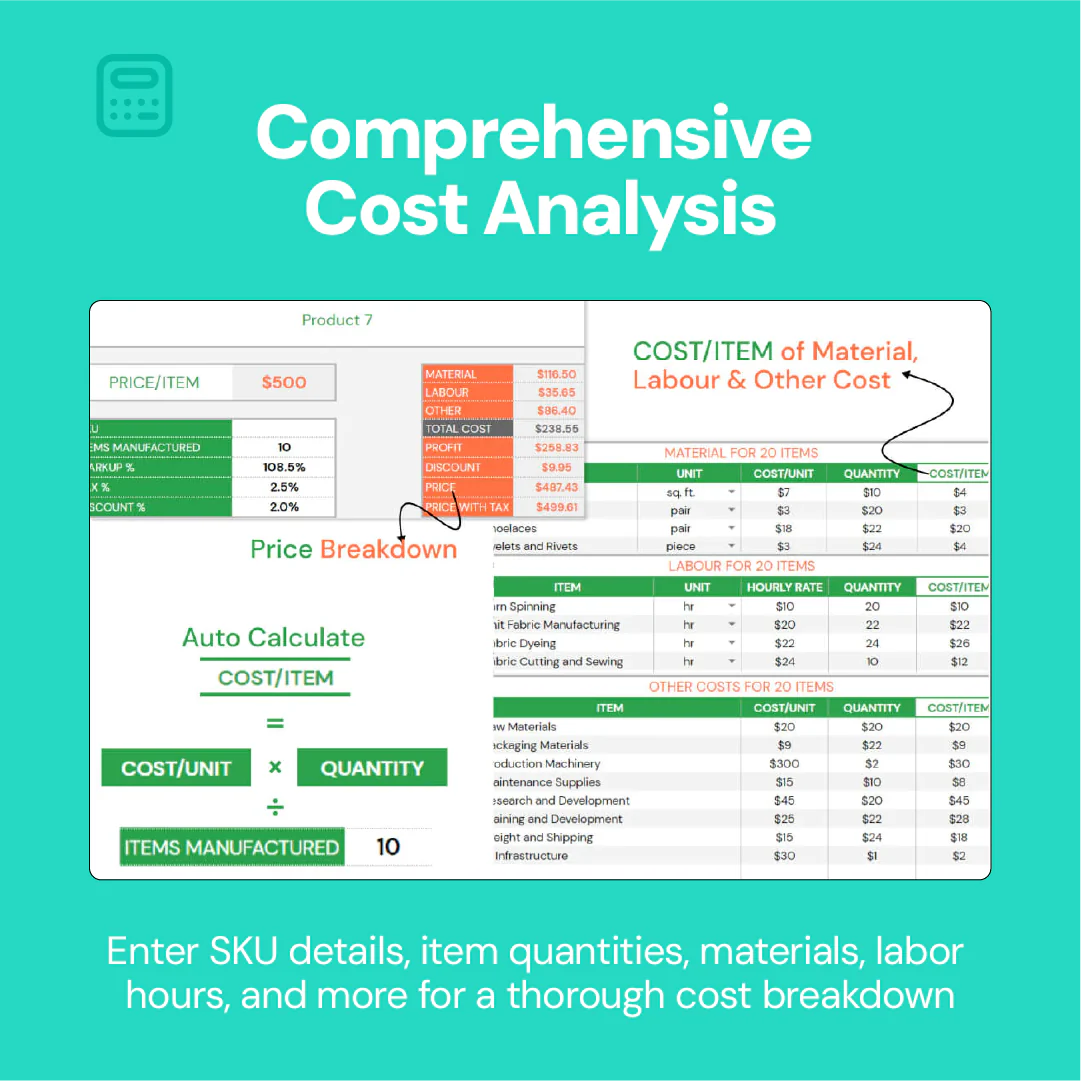 price calculator, cost analysis, profit calculator, pricing strategy, profit management, cost breakdown, profit margins, pricing tool, product pricing, cost management, pricing optimization, price estimation, detailed cost calculation, profit visualization, pricing insights, cost efficiency, cost tracking, customizable pricing, financial analysis, profit tracking