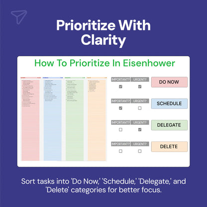 task priority tracker, task management, priority task planner, Eisenhower matrix, swimlane view, task prioritization, task delegation, deadline tracker, task completion tracker, task urgency tracker, task importance tracker, task progress visualization, task logging, project task management, task scheduling tool, task tracking template, priority task list, task organization, task planner template, task monitoring tool